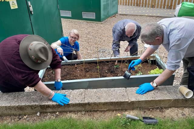 The new community garden at Rushden Lakes