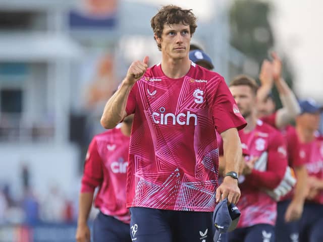 Calvin Harrison claimed career-best figures of five for nine as the Steelbacks thrashed Essex on Friday night (Picture: Peter Short)