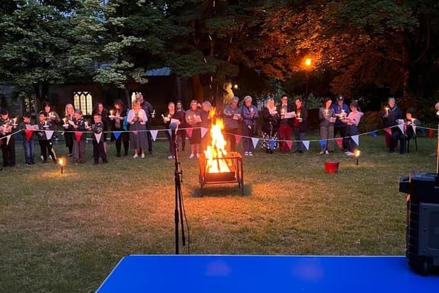 The scouting movement in Corby lit a beacon