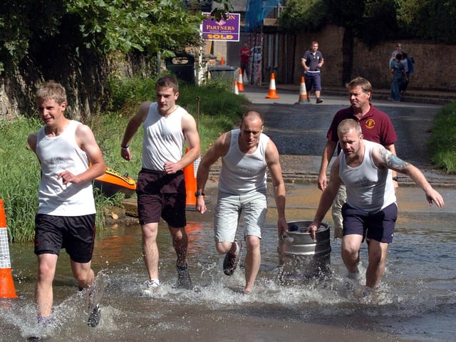 The Last Action Heroes in their white vests September 2010