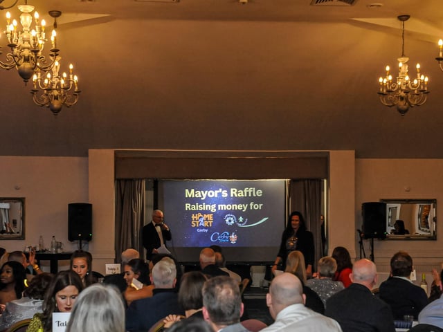 The event at the Holiday Inn also raised hundreds for the two mayoral charities