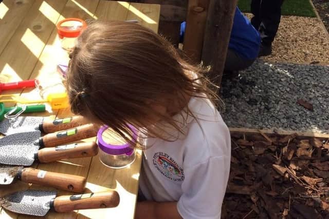 Pupils have been making full use of the schools new Forest School