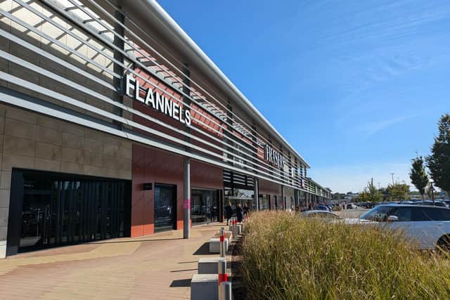The incident occurred at Rushden Lakes shopping centre on Tuesday, October 29