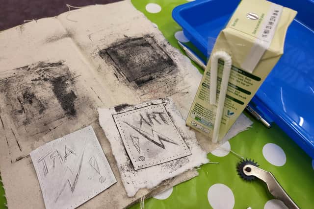 Made With Many is offering juice box etching this half term