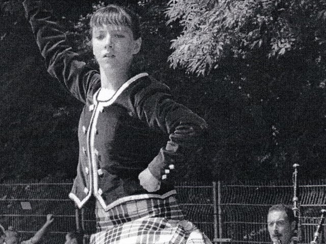 Highland dancer Nicola O'Brien from Corby