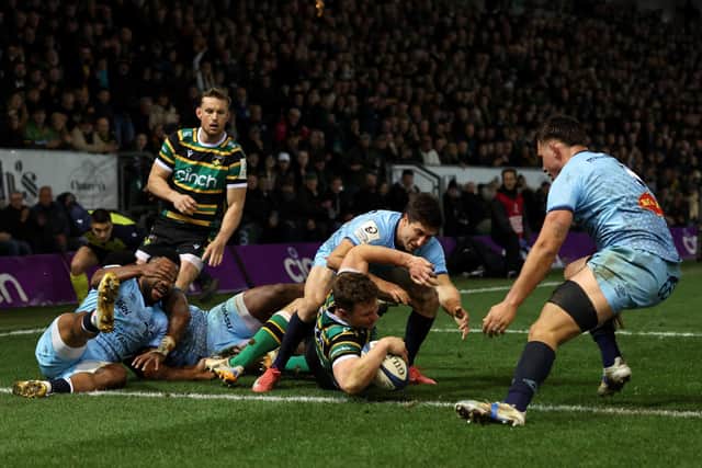 Fraser Dingwall delivered a fine finish against Castres (photo by Darren Staples / AFP via Getty Images)