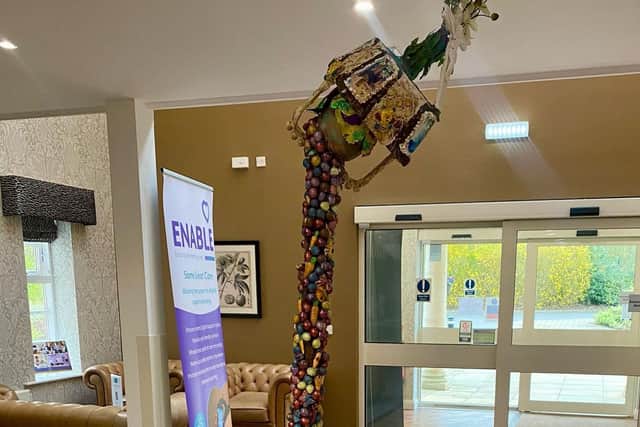 Winning Easter Cake showcased in the home reception