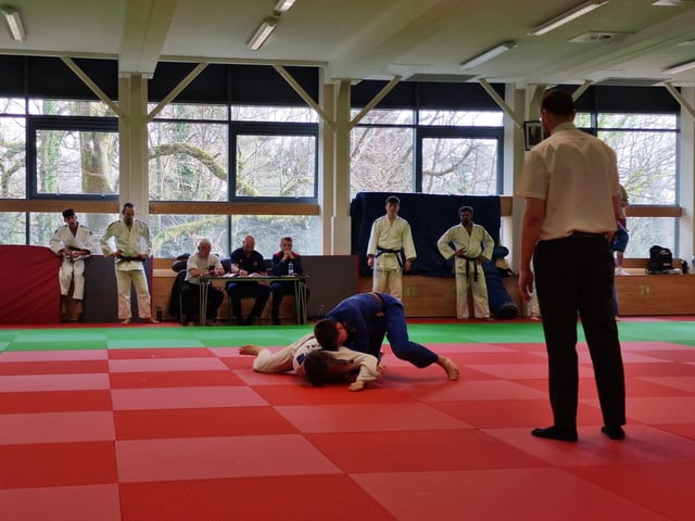 Matt fights for his black belt.