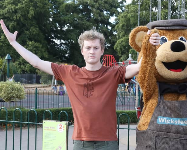 Kettering's James Acaster could be raising his arms in triumph as he looks to win £100, 000 for charity competing in Celebrity Traitors/IMG