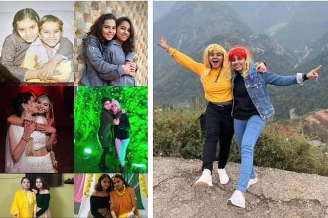 Harshita Brella with her sister Sonia Dabas/Family picture