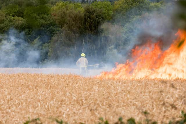 Farmers are being urged to take precautions to make sure they prevent any fire risks