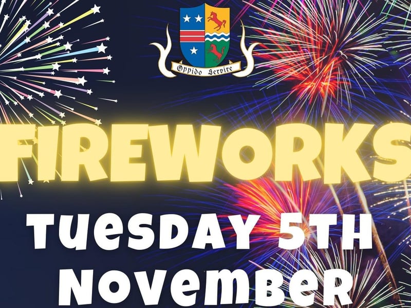 Trapston's event will be held on Tuesday November 5 at the sports field on Chancery Lane. The display will start at 7pm and collections will take place in a bid to raise money for Northamptonshire Health Charity. Hosted by Thrapston Parish Council.