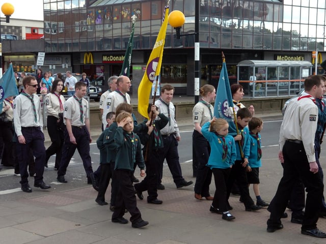 Corby: Scouts St Georges Day Parade 2009