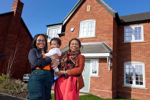 Joyce Mwape, with her son Nalu and mum, Lucy Mwape