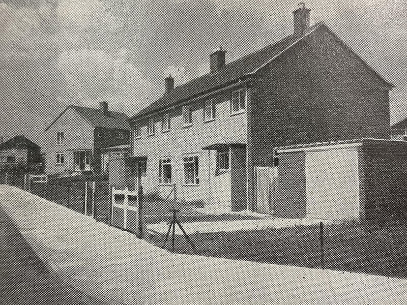 Honiton Gardens was the first privately-developed, non-Corporation, street in New Corby where people could buy their own homes direct.