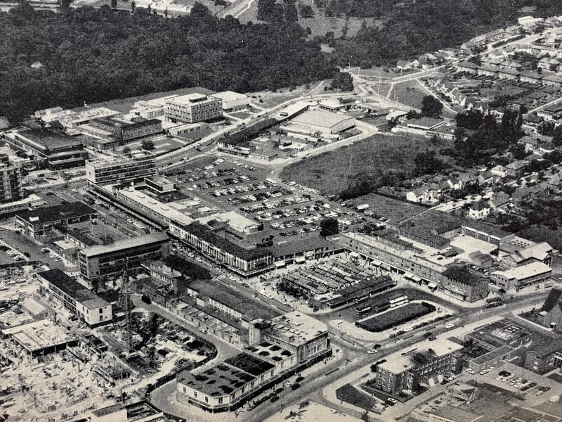 By the early 1970s, the town centre was again undergoing another large extension to create a multi-storey car park and a new bus station.