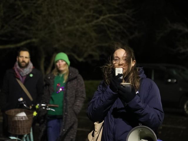 Reclaim the night march against domestic violence Kettering:women's march Kettering