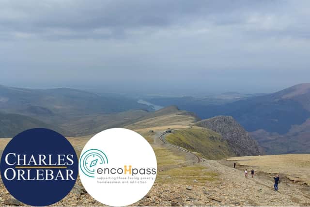 Two Rushden estate agents will be climbing Snowdon to raise funds for Encompass