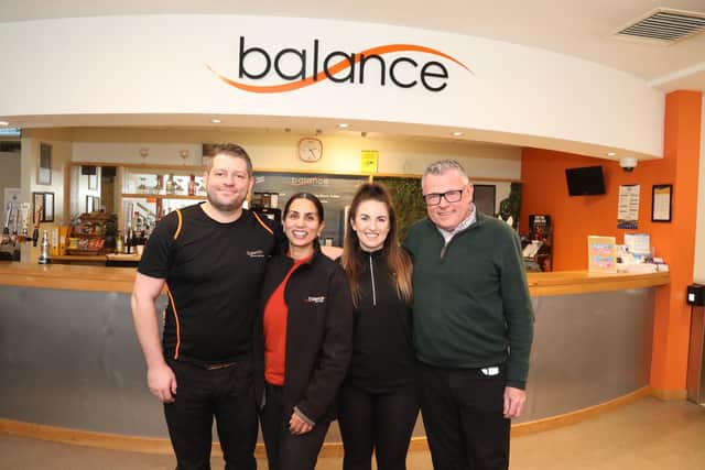 On right Ian Parkinson director at Phoenix Leisure in Balance Gym at KLV in Kettering /National World