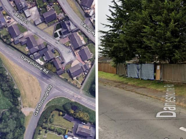 The incident took place at the Danesholme Road / Gainsborough Road junction in Corby. Image: Google