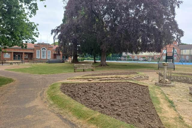 Nine flower beds in the gardens are available for adoption