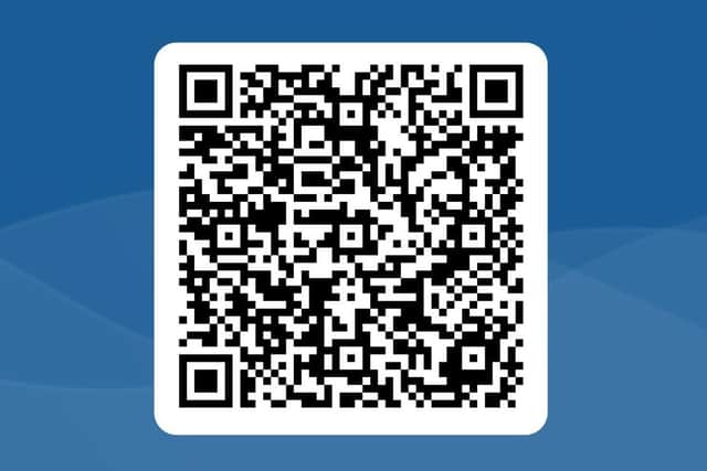 QR code for the online budget consultation form