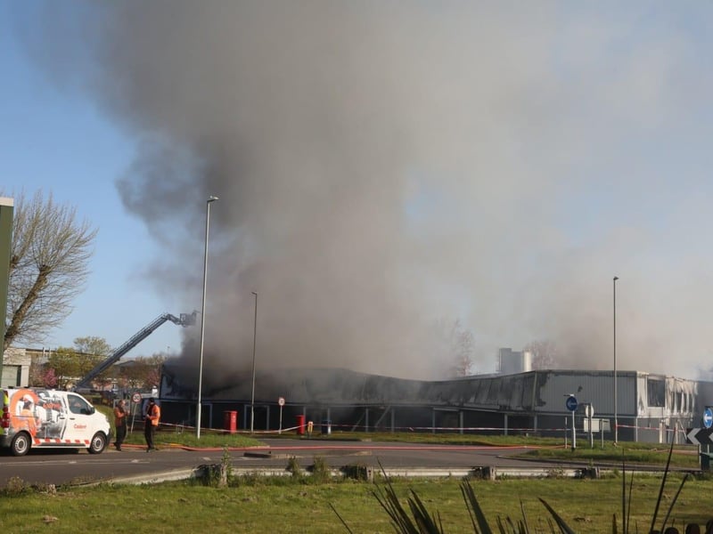 Factory fire Corby, Princewood Road