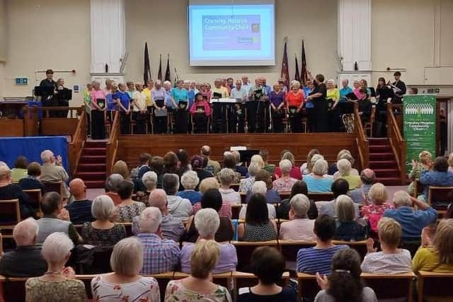 Cransley Hospice Choir perform at the Salvation Army Citadel in Kettering