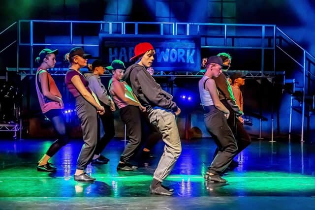 The brilliant Alfie Pringle as Tyrone Jackson in Fame, at the Corby Core. Image: Timea Kovacs