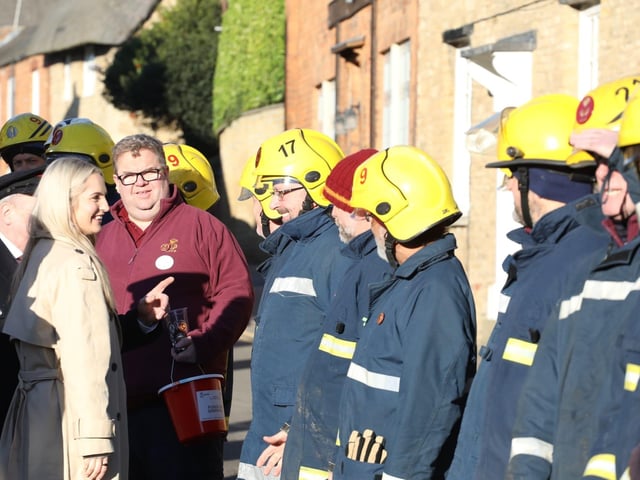 Annual Boxing Day Squirt between Geddington Volunteer Fire Brigade and Northants Fire and Rescue at Geddington Ford/National World