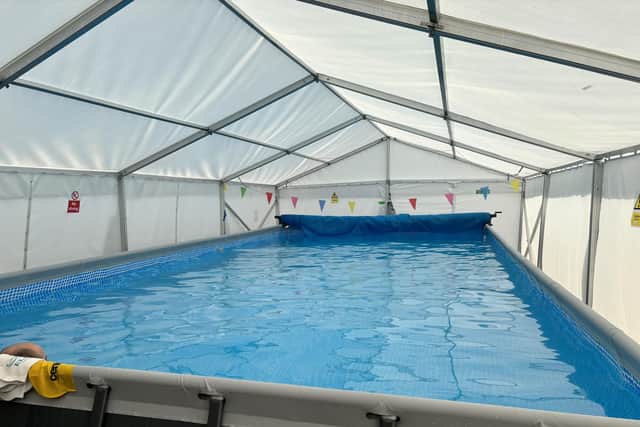 The 1.35m-deep pool will be at the school for the whole half-term. Image: National World