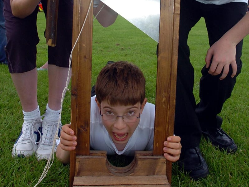 Alex Williams, 13, is for the chop.