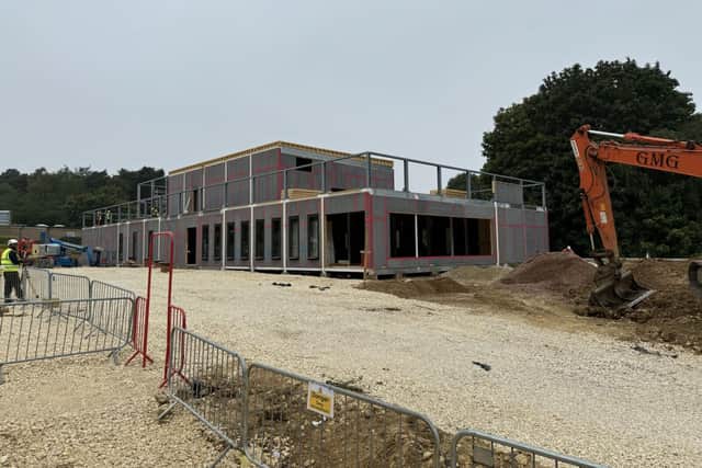 The new Corby Community Diagnostic Centre is taking shape