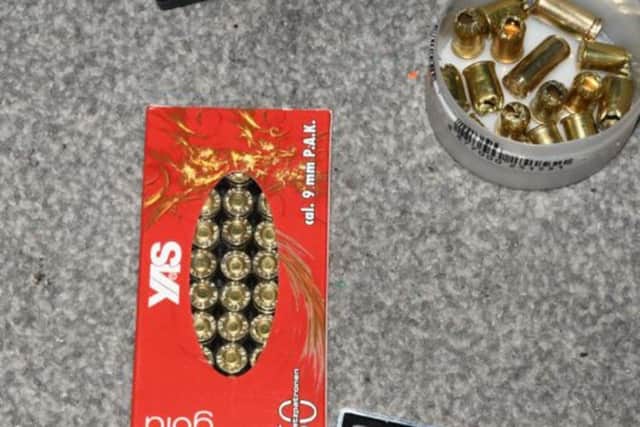 Ammunition had also been converted for use in the firearms. Photo: Northamptonshire Police
