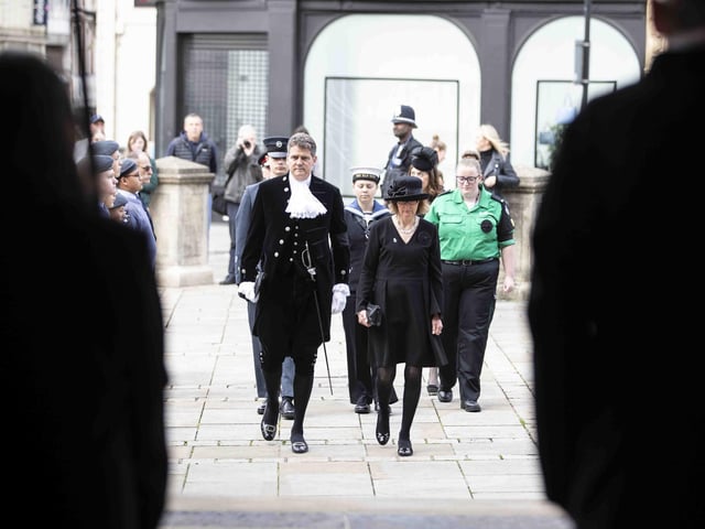 All Saints Church in Northampton hosted a remembrance service for Her Majesty Queen Elizabeth II on Sunday September 18. Pews were full as hundreds attended to pay their respects.