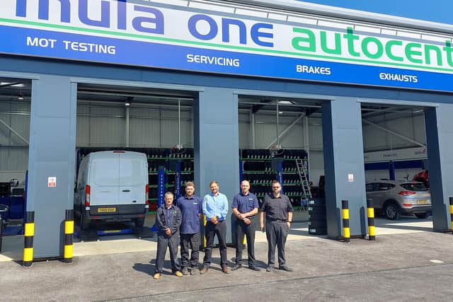 The team at Formula One Autocentre at its new Wellingborough location