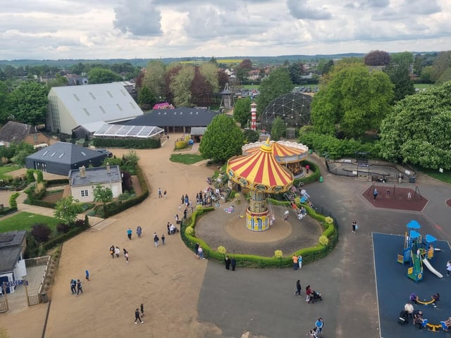Wonderful Wicksteed Park in Kettering - entertaining children and families for more than 125 years.  Free entry on foot to the grounds and play areas.  A great day out!
