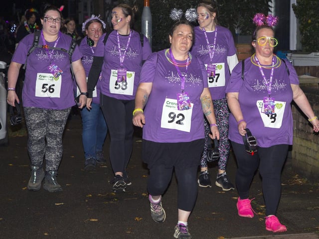 Participants in the Sparkle Walk for Cransley Hospice in Kettering/Glyn Dobbs