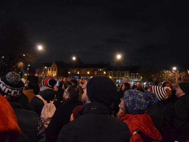 The annual Carols on the Square service saw thousands from Earls Barton and beyond visit the village to sing festive tunes this Christmas Eve