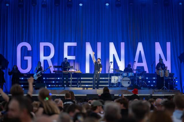 Tom Grennan headlining the third day of the Bedford Summer Sessions at Bedford Park on Saturday, July 4, 2026. Photo by David Jackson.