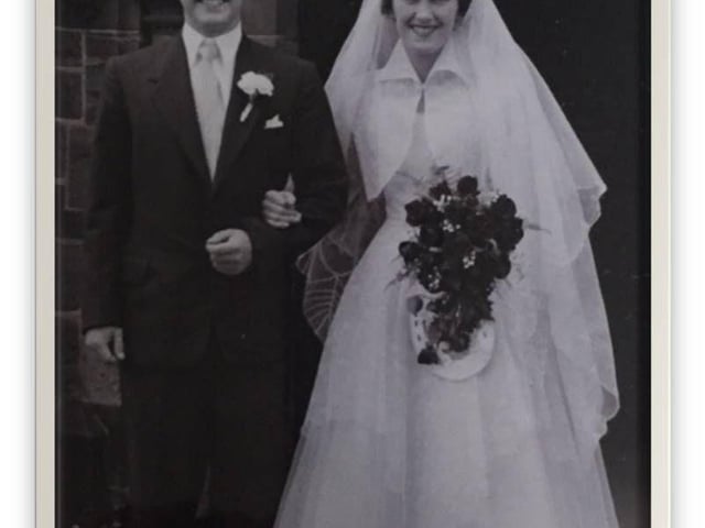 Bertie and Honor Cooper.  27 August 1955