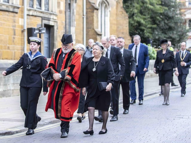 All Saints Church in Northampton hosted a remembrance service for Her Majesty Queen Elizabeth II on Sunday September 18. Pews were full as hundreds attended to pay their respects.