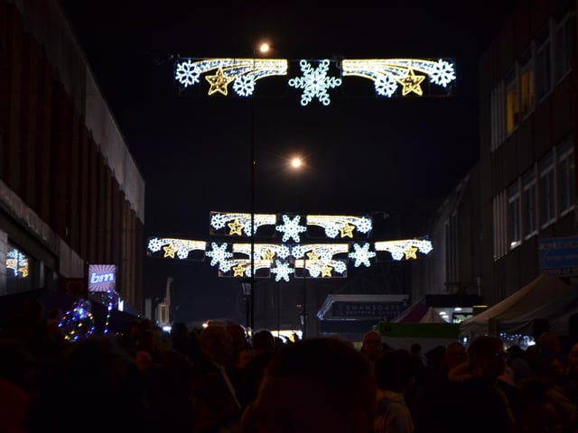 All smiles as Wellingborough officially welcomes the festive season with the annual Christmas lights switch-on