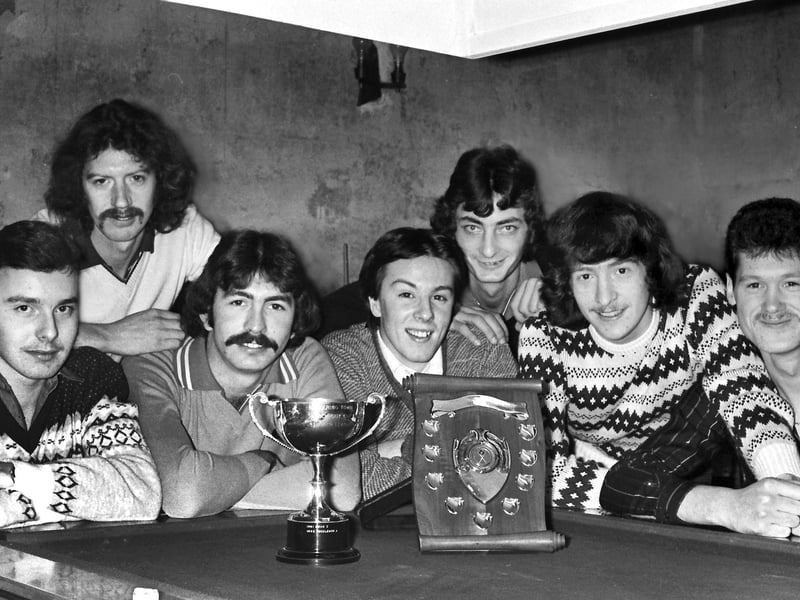 1983 BUCCLEUCH POOL TEAM WITH TROPHY