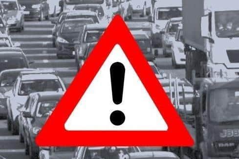 The A5 is closed due to a serious collision.