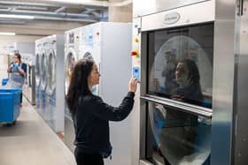 The business’s Northampton site has more than 40 wards served by a central OPL with 12 washers and 12 dryers of various sizes up to 45kg