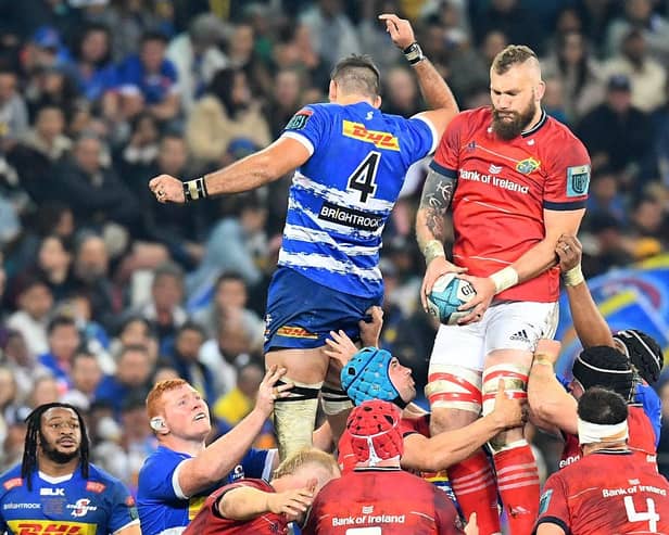 RG Snyman is set to return against Saints (photo by RODGER BOSCH/AFP via Getty Images)