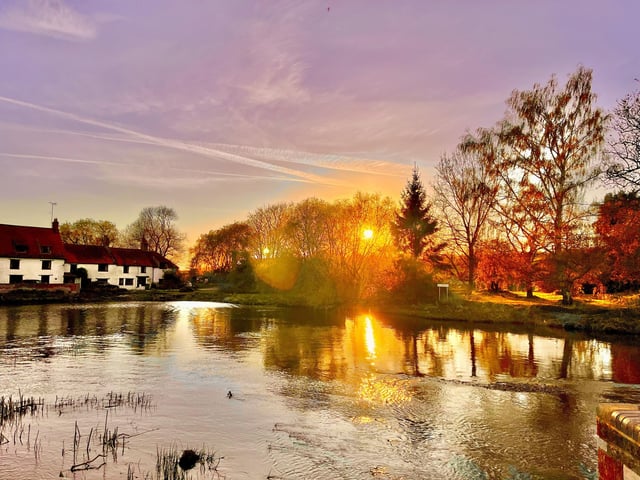 The River Nene at Hardwater Mill, Great Doddington, taken by Caren Johnston-Gorman