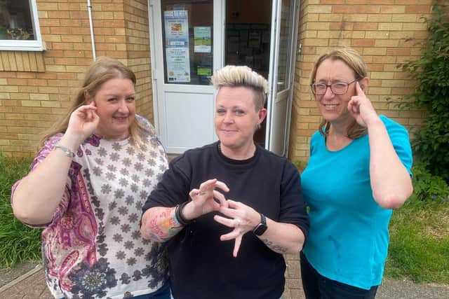 Claire Gogerty, Jayne Fletcher and Jenni Dawkins