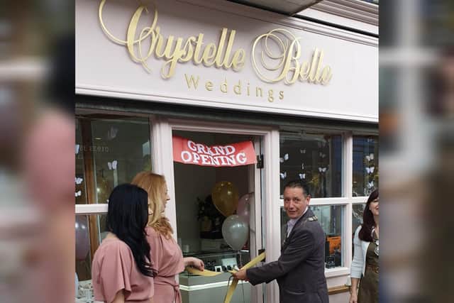 Crystelle Belle was opened in June 2019 by then-Rushden Mayor Cesare Marinaro
